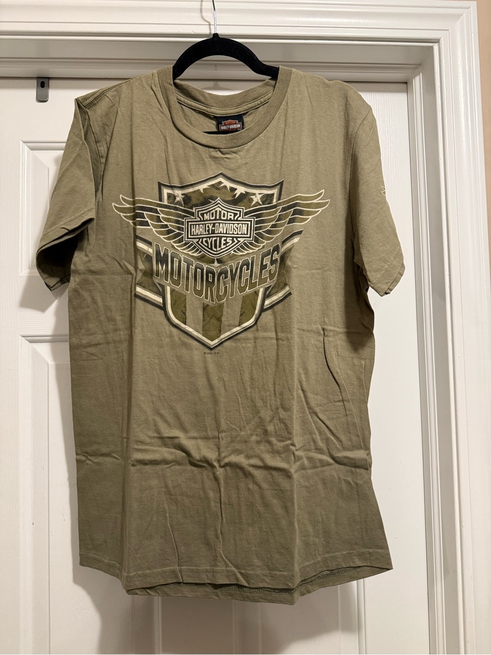 Harley-Davidson Men's Olive Green Motorcycle Graphic Tee (Men’s Size: M)